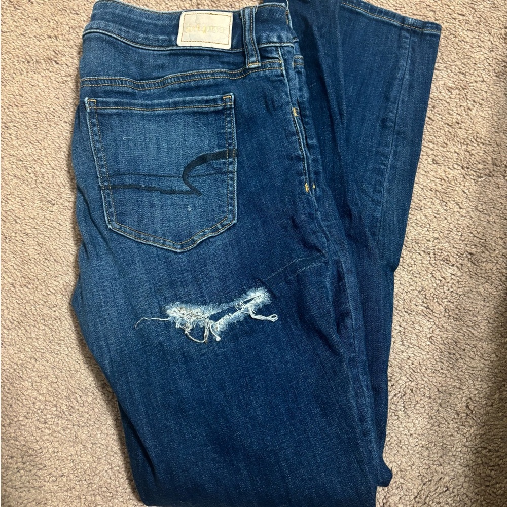 Dark wash American Eagle Outfitters Blue Jeggings